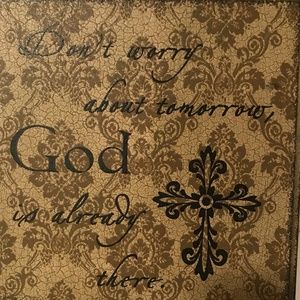 God is already there  decor